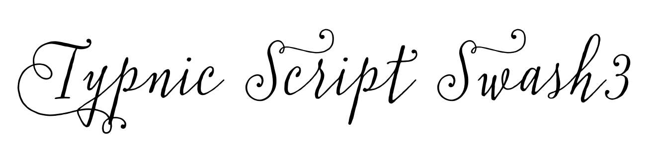 Typnic Script Swash3